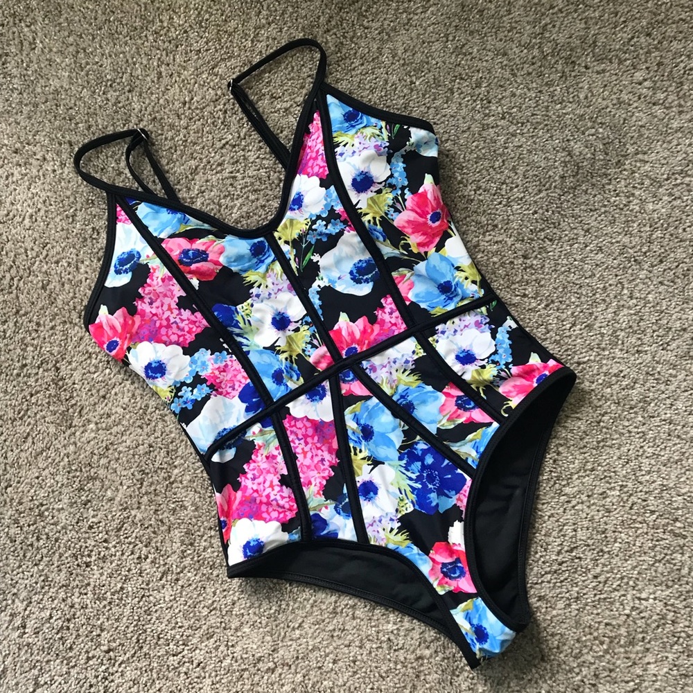 DONATING NEXT WEEK - Floral 1-piece swimsuit!